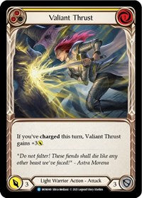 Valiant Thrust (Yellow) Rainbow Foil Unlim