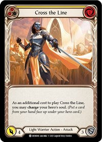 Cross the Line (Yellow) Rainbow Foil Unlim