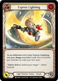 Express Lightning (Yellow) Rainbow Foil 1st Ed