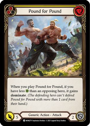 Pound for Pound (Yellow) (MON279) - Monarch Unlimited Edition Rainbow Foil