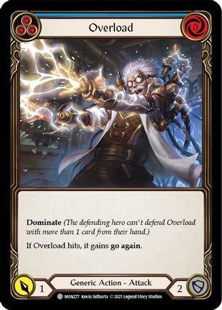 Overload (Blue) (MON277) - Monarch Unlimited Edition Rainbow Foil
