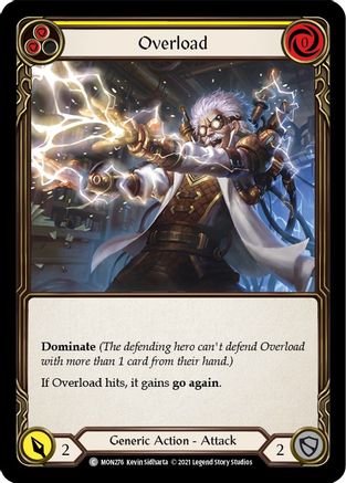 Overload (Yellow) (MON276) - Monarch Unlimited Edition Rainbow Foil