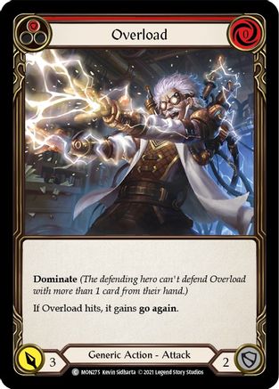 Overload (Red) (MON275) - Monarch Unlimited Edition Rainbow Foil