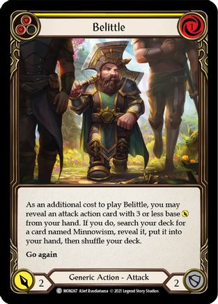 Belittle (Yellow) (MON267) - Monarch 1st Edition Rainbow Foil