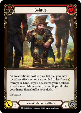 Belittle (Red) (MON266) - Monarch 1st Edition Rainbow Foil