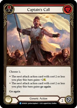 Captain's Call (Red) (MON260) - Monarch 1st Edition Rainbow Foil