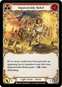 Impenetrable Belief (Red) Rainbow Foil 1st Ed