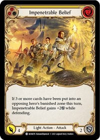 Impenetrable Belief (Yellow) Rainbow Foil 1st Ed