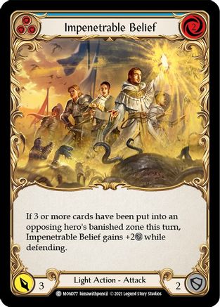 Impenetrable Belief (Blue) (MON077) - Monarch 1st Edition
