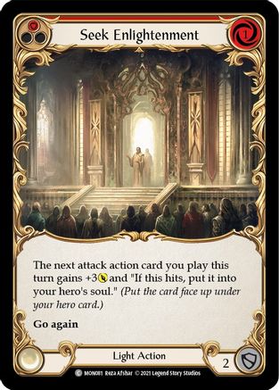 Seek Enlightenment (Red) (MON081) - Monarch Unlimited Edition