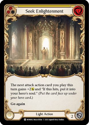 Seek Enlightenment (Yellow) (MON082) - Monarch Unlimited Edition