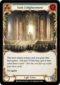 Seek Enlightenment (Blue) Rainbow Foil 1st Ed
