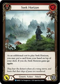 Seek Horizon (Red) Rainbow Foil 1st Ed