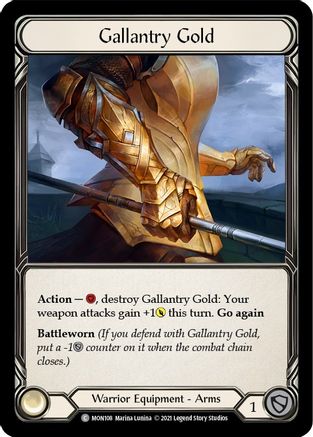 Gallantry Gold (MON108) - Monarch 1st Edition Cold Foil