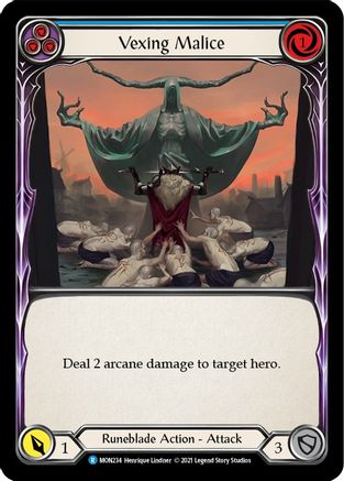 Vexing Malice (Blue) (MON234) - Monarch 1st Edition