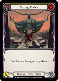 Vexing Malice (Yellow) Rainbow Foil 1st Ed