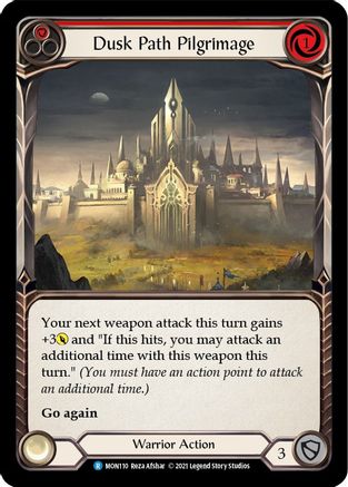Dusk Path Pilgrimage (Red) (MON110) - Monarch 1st Edition Rainbow Foil