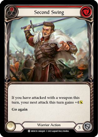 Second Swing (Red) (MON116) - Monarch 1st Edition Rainbow Foil