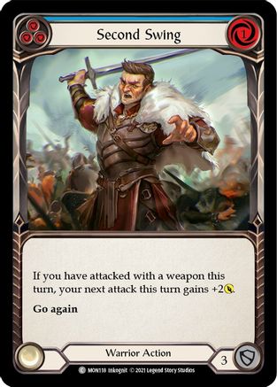 Second Swing (Blue) (MON118) - Monarch Unlimited Edition Rainbow Foil