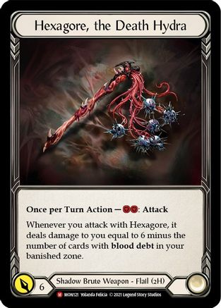 Hexagore, the Death Hydra (MON121) - Monarch 1st Edition