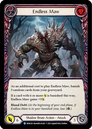 Endless Maw (Red) (MON126) - Monarch Unlimited Edition