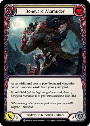Boneyard Marauder (Yellow) (MON136) - Monarch 1st Edition