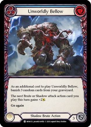 Unworldly Bellow (Blue) (MON152) - Monarch 1st Edition Rainbow Foil