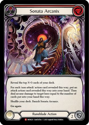 Sonata Arcanix (MON231) - Monarch Unlimited Edition Rainbow Foil