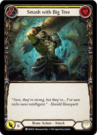 Smash with Big Tree (Yellow) Rainbow Foil 1st Ed
