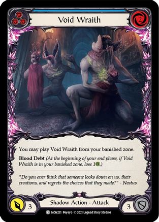 Void Wraith (Blue) (MON211) - Monarch 1st Edition