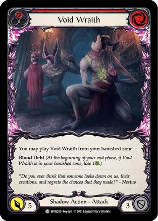 Void Wraith (Red) (MON209) - Monarch Unlimited Edition
