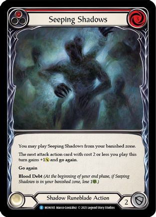 Seeping Shadows (Red) (MON165) - Monarch Unlimited Edition