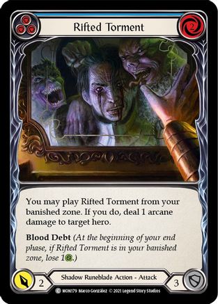 Rifted Torment (Blue) (MON179) - Monarch 1st Edition