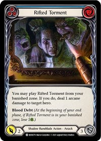 Rifted Torment (Blue) Rainbow Foil 1st Ed