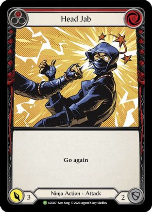 Head Jab (Red) - LGS017 (LGS017) - Flesh and Blood: Promo Cards Rainbow Foil