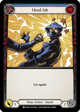 Head Jab (Blue) - LGS019 (LGS019) - Flesh and Blood: Promo Cards Rainbow Foil