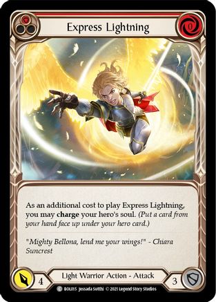 Express Lightning (Red) (BOL015) - Blitz Deck: Monarch - Boltyn