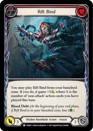 Rift Bind (Red) (CHN011) - Blitz Deck: Monarch - Chane