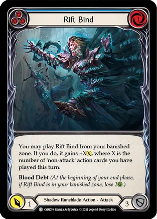 Rift Bind (Blue) (CHN019) - Blitz Deck: Monarch - Chane