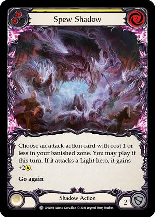 Spew Shadow (Yellow) (CHN024) - Blitz Deck: Monarch - Chane
