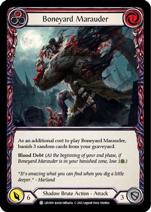 Boneyard Marauder (Red) (LEV009) - Blitz Deck: Monarch - Levia