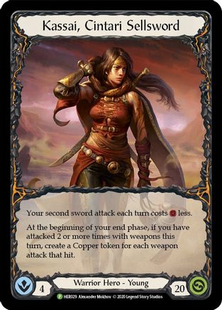 Kassai, Cintari Sellsword - HER029 (HER029) - Flesh and Blood: Promo Cards Cold Foil