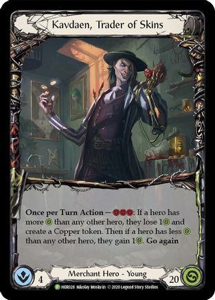 Kavdaen, Trader of Skins - HER028 (HER028) - Flesh and Blood: Promo Cards Cold Foil