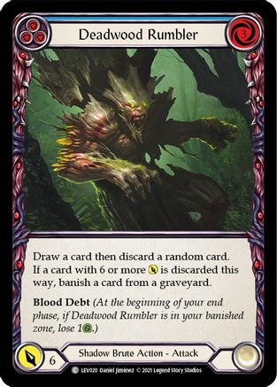 Deadwood Rumbler (Blue) (LEV020) - Blitz Deck: Monarch - Levia
