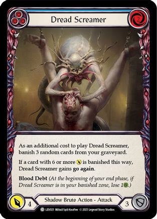 Dread Screamer (Blue) (LEV021) - Blitz Deck: Monarch - Levia