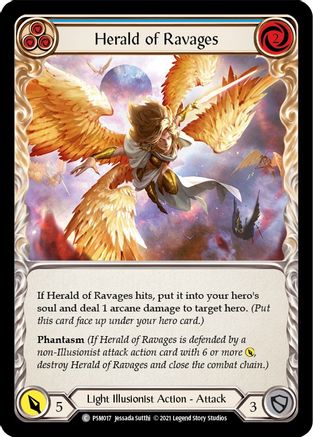 Herald of Ravages (Blue) (PSM017) - Blitz Deck: Monarch - Prism