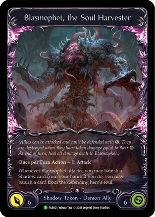 Blasmophet, the Soul Harvester - FAB021 (FAB021) - Flesh and Blood: Promo Cards Cold Foil