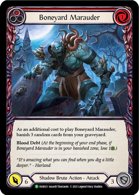 Boneyard Marauder (Red) Rainbow Foil Promo