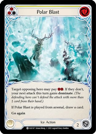 Polar Blast (Yellow) (ELE167) - Tales of Aria 1st Edition