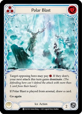 Polar Blast (Blue) (ELE168) - Tales of Aria 1st Edition